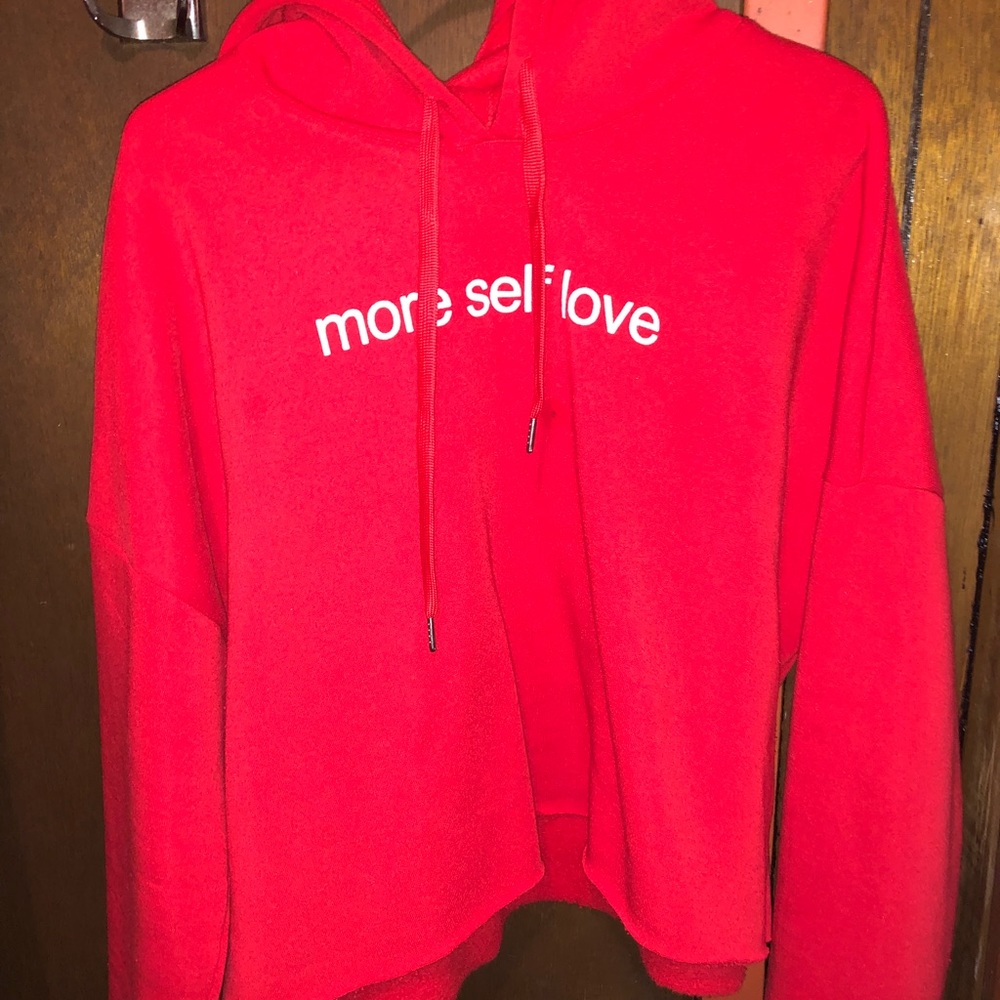 “more self love” hoodie